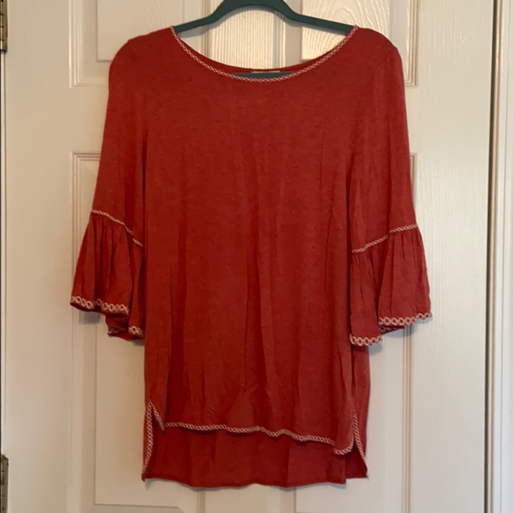 Red Top with cute detailing